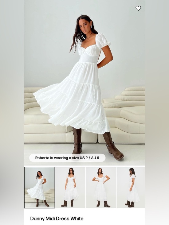 Princess Polly Dresses & Skirts - Danny Midi Dress in White